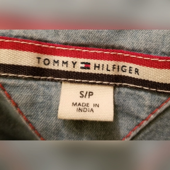 Tommy Hilfiger Light Blue Denim Dress Belted Rope - Picture 3 of 3